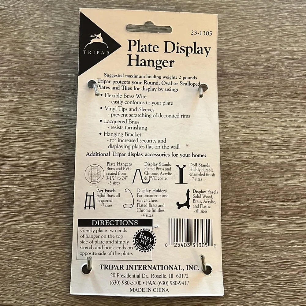 Plate Display Hangers - 5 Hangers